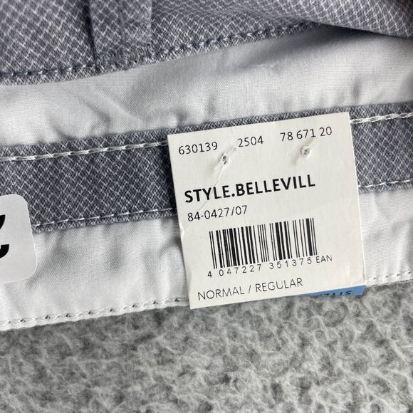 Brax Bellevill Shorts Mens 32 Gray Flat 9" Inseam New - Picture 14 of 15